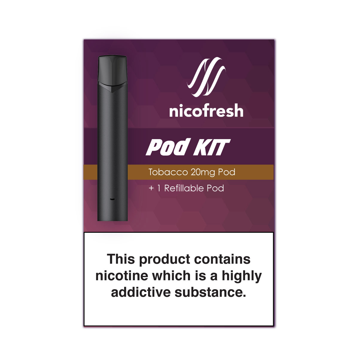 nicofresh pod starter kit tobacco